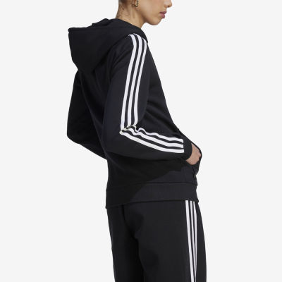 adidas Essentials Fleece 3 Stripes Full Zip Hoodie