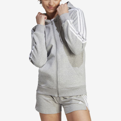 adidas Essentials Fleece 3 Stripes Full Zip Hoodie