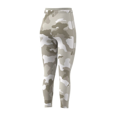 adidas Essentials 3 Stripes Camo Print 7/8 Length Leggings