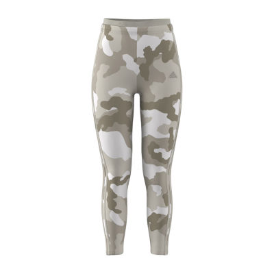 adidas Essentials 3 Stripes Camo Print 7/8 Length Leggings