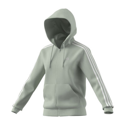 adidas Essentials Fleece 3 Stripes Full Zip Hoodie