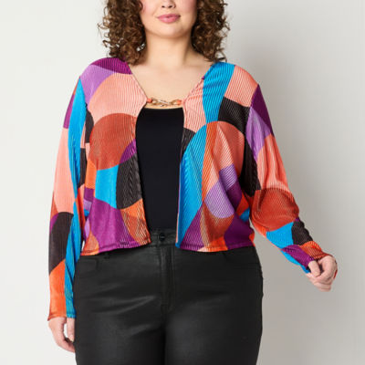 Bold Elements Plus Womens Long Sleeve Cardigan