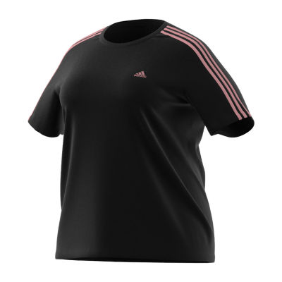 adidas Essentials 3 Stripes Tee (Plus Size)