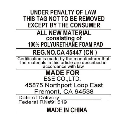 Sleep Philosophy 1½" Gel Memory Foam Mattress Topper