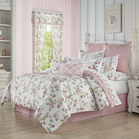 Royal Court Rosemary 4-pc. Floral Extra Weight Comforter Set, One Size, Pink