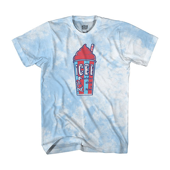 Icee Mens Crew Neck Short Sleeve Regular Fit Americana Graphic T-Shirt