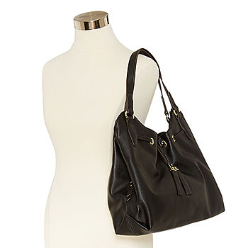 Stone Mountain Washed Irene Bonded Leather Hobo Bag - JCPenney in 2023