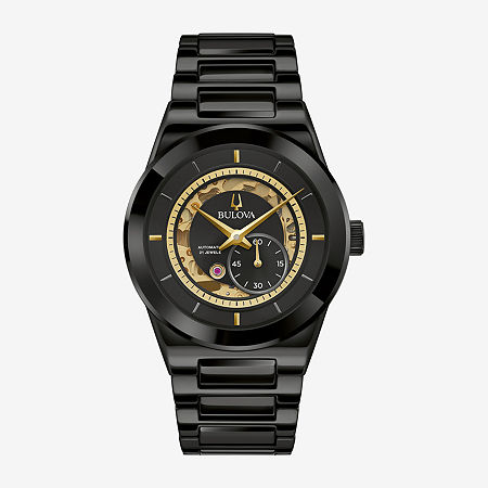 Bulova Millennia Mens Automatic Black Bracelet Watch 98a291, One Size