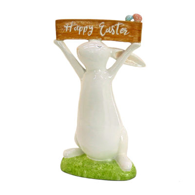 National Tree Co. 11 White Bunny Easter Tabletop Decor