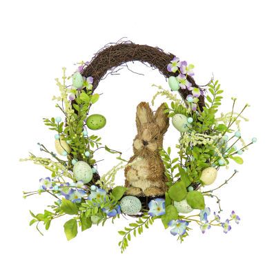 National Tree Co. 16 Bunny Wreath