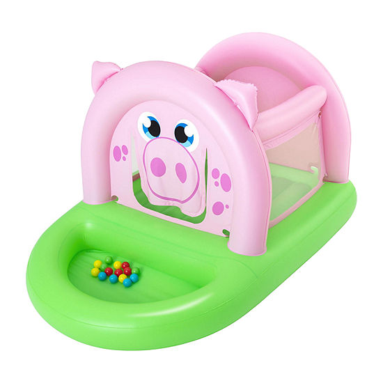Bestway Up In & Over™ Oinkster Pig Bouncer And Ball Pit Pool Float