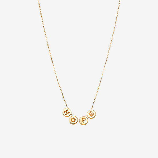 Womens 16 Inch 10K Gold Link Necklace