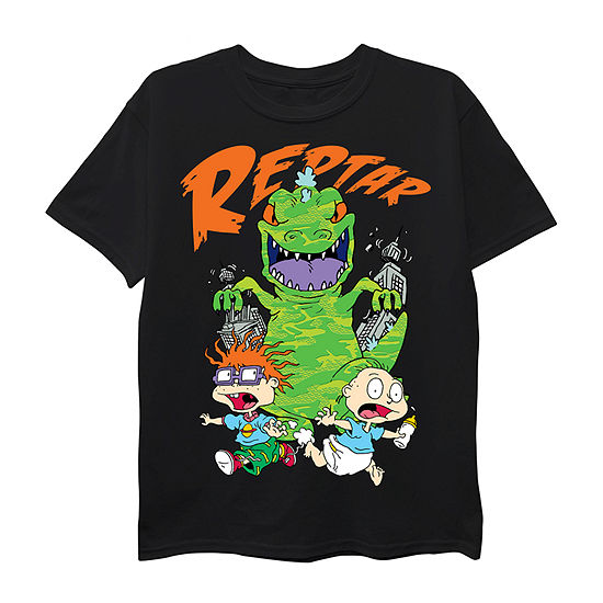 Nickelodeon Little & Big Boys Crew Neck Rugrats Short Sleeve Graphic T-Shirt