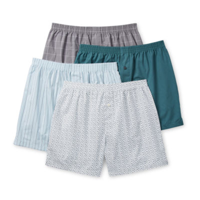 Stafford Woven Mens 4 Pack Boxers - JCPenney