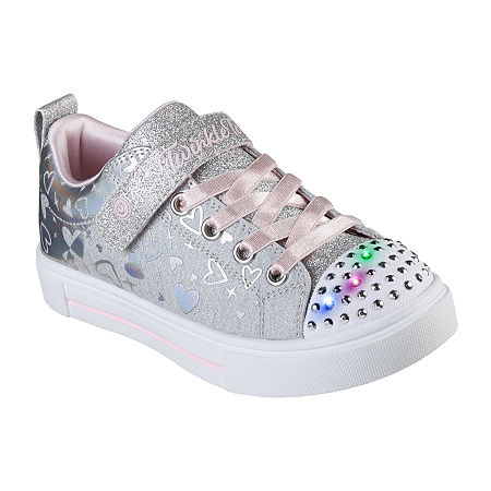  Skechers Twinkle Sparks Heather Charm Girls Sneakers