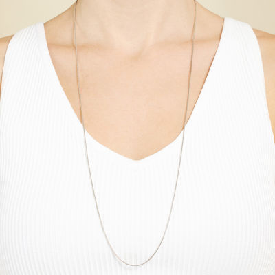 Silver Reflections Pure Over Brass 16-30" Chain Necklace