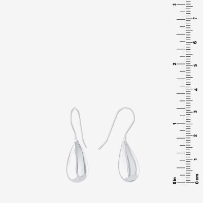 Silver Reflections Pure Silver Over Brass Pear Drop Earrings