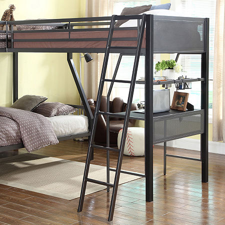 Meyers Kid's Loft Bed, One Size, Black