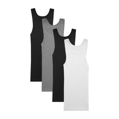 Hanes Comfortsoft Mens Sleeveless 4 Pack Tank