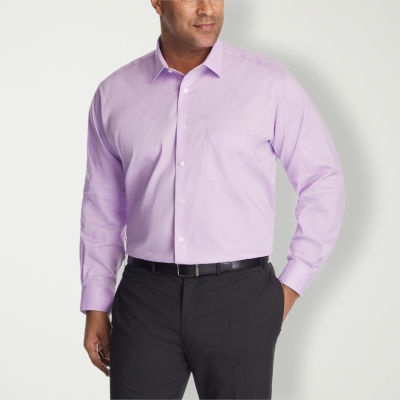 Van Heusen Big and Tall Everyday Defense Mens Classic Fit Wrinkle Free Long Sleeve Dress Shirt
