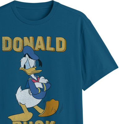 Big and Tall Mens Crew Neck Short Sleeve Regular Fit Donald Duck Graphic T-Shirt