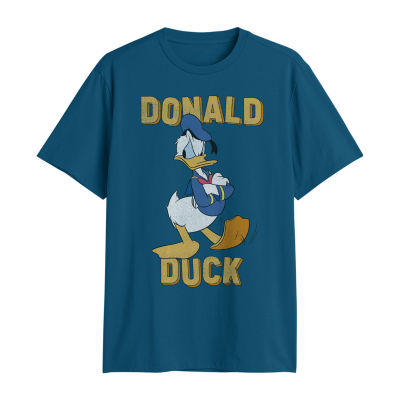 Big and Tall Mens Crew Neck Short Sleeve Regular Fit Donald Duck Graphic T-Shirt
