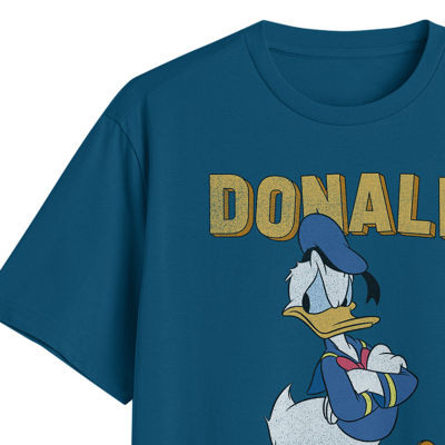 Big and Tall Mens Crew Neck Short Sleeve Regular Fit Donald Duck Graphic T-Shirt