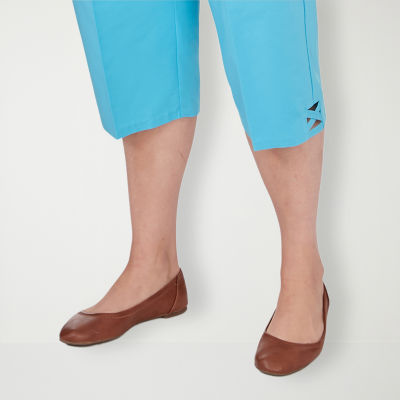 Alfred Dunner Summer Breeze Mid Rise Plus Capris