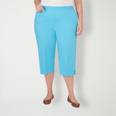 Alfred Dunner Summer Breeze Mid Rise Plus Capris