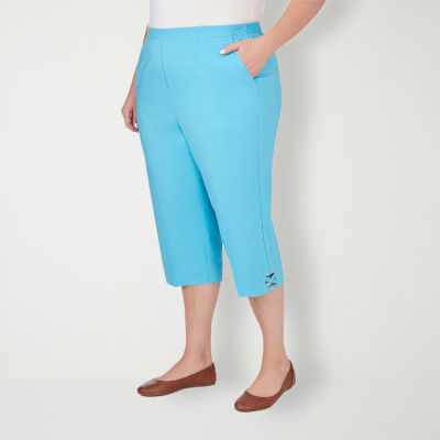 Alfred Dunner Summer Breeze Mid Rise Plus Capris