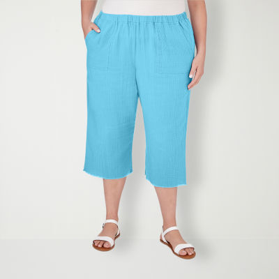 Alfred dunner capris elastic waist hot sale