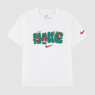 Nike Little Boys Crew Neck Short Sleeve Regular Fit Graphic T-Shirt