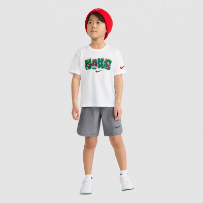 Nike Little Boys Crew Neck Short Sleeve Regular Fit Graphic T-Shirt