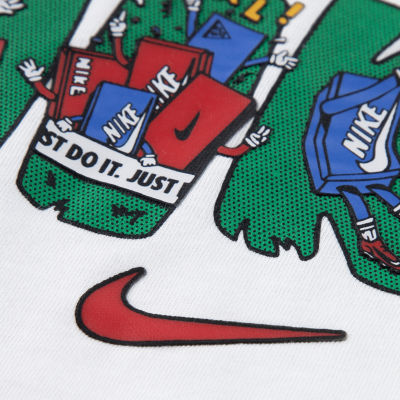 Nike Little Boys Crew Neck Short Sleeve Regular Fit Graphic T-Shirt
