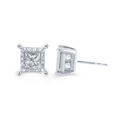 LIMITED QUANTITIES 2 CT. T.W. Diamond 14K White Gold Stud Earrings