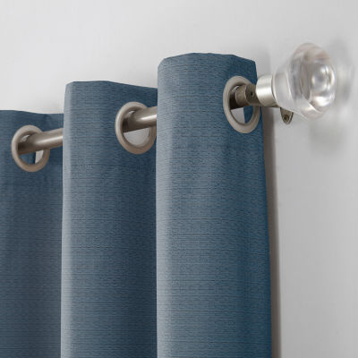 Sun Zero Cooper Grommet Top Energy Saving Light-Filtering Single Curtain Panel