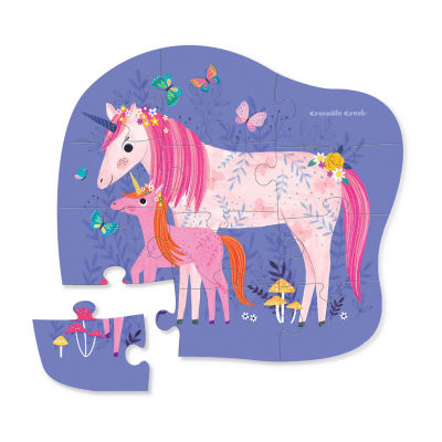 Unicorn Magic Shaped Mini Puzzle: 12 Pcs Puzzle