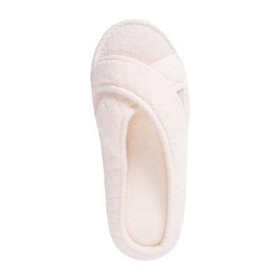 Muk Luks Ada Crossband Womens Slip-On Slippers