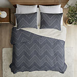 INK+IVY Pomona Cotton Embroidered Antimicrobial 3 Piece Coverlet Set