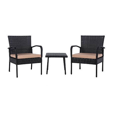 Moore 3 Piece Bistro Set 3-pc. Bistro Set, One Size, Black