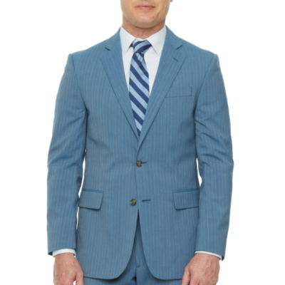 Stafford Coolmax Mens Striped Classic Fit Suit Jacket