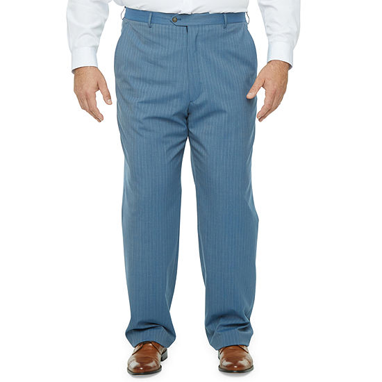 Stafford Coolmax Mens Striped Stretch Fabric Classic Fit Suit Pants - Big and Tall