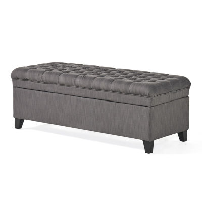 Juliana Storage Ottoman, Color: Gray - JCPenney