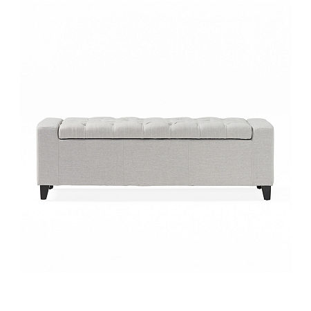 Hikaru Storage Ottoman, One Size, Gray