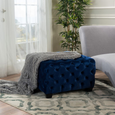 Jaymee Wooden Ottoman