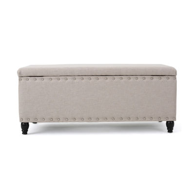 Tatiana Storage Ottoman, Color Beige JCPenney