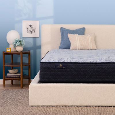 Serta Perfect Sleeper Blue Lagoon Nights 13.5" Plush Tight Top - Mattress + Box Spring