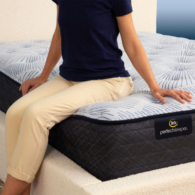 Serta Perfect Sleeper Blue Lagoon Nights 13.5" Plush Tight Top - Mattress + Box Spring