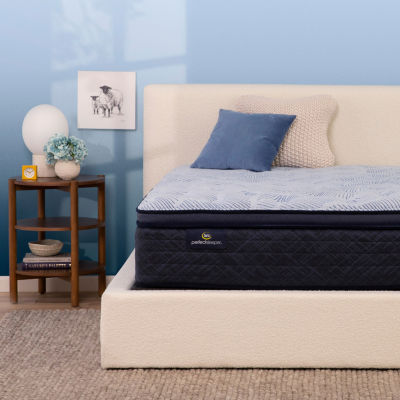Serta Perfect Sleeper Blue Lagoon Nights 14.5" Plush Pillow Top - Mattress + Box Spring