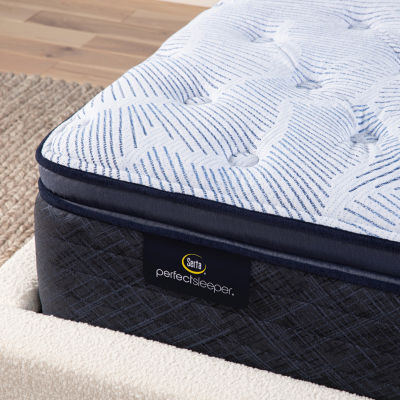 Serta Perfect Sleeper Blue Lagoon Nights 14.5" Plush Pillow Top - Mattress + Box Spring